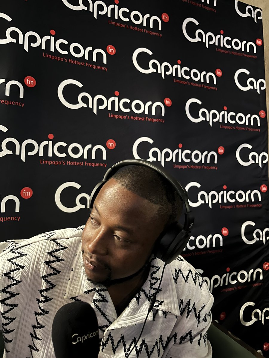 CapricornFM's tweet photo. #18YearsOfImpact | Manager of News Cafe, Barks joins @ChueneChris to share the partnership between News Cafe and Capricorn FM on the #CapricornMovement. https://t.co/d2nMt2tK0e