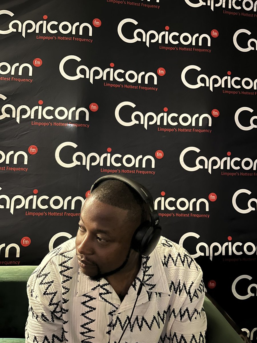 CapricornFM's tweet photo. #18YearsOfImpact | Manager of News Cafe, Barks joins @ChueneChris to share the partnership between News Cafe and Capricorn FM on the #CapricornMovement. https://t.co/d2nMt2tK0e