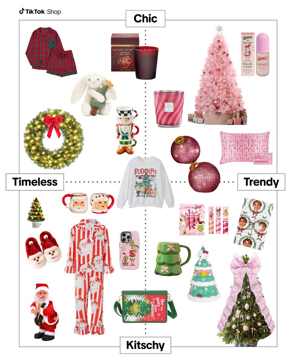 TikTokShopUSA's tweet image. From timeless to trendy ⭐️ We've got you covered. #HolidayDecor #BlackFriday #HolidayGift