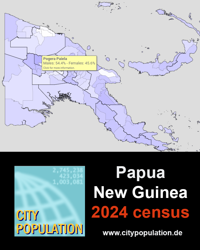 #Papua New Guinea #PNG: results of 2024 #population #census added to provinces and #districts - districts in 2024 boundaries - citypopulation.de/en/papuanewgui…