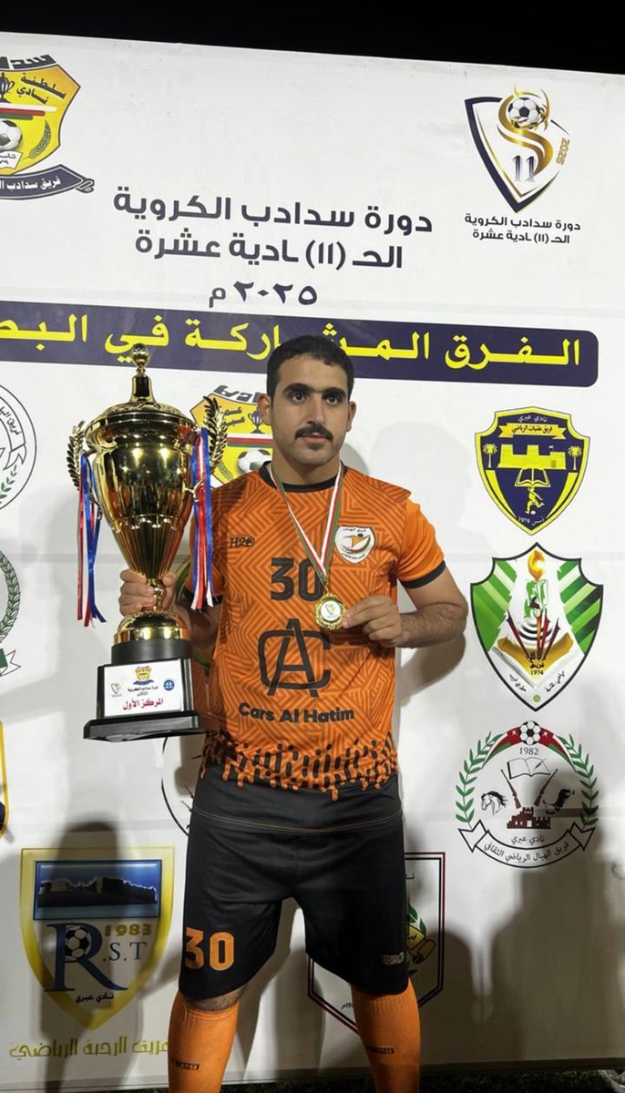 Ru7bah_team's tweet photo. يبارك فريق الرحبة لفريق الهجر فوزه بالمباراة النهائية على فريق الجزيرة ( الرستاق) وحصوله على كأس بطولة سدادب الحادية عشرة 2025. 

ونهنئ الكابتن محمد الحاتمي الذي سبق وأن مثل فريق الرحبة بأكثر من مناسبة على تألقه في البطولة وفي المباراة النهائية. https://t.co/xBvlIfnrd6