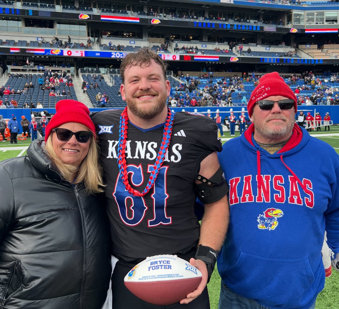 I will always be your #1 fan. It’s been an incredible ride traveling to watch you play the game you love and we still aren’t finished! 
Senior Day 2025 <a href="/BryceFoster5/">Bryce Foster</a>