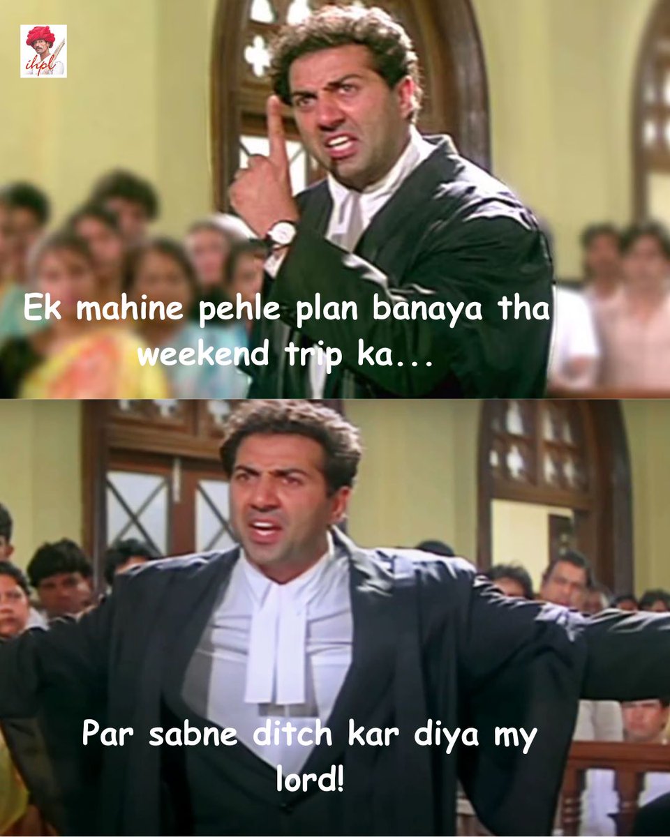 Bohot nainsafi hai my lord! 
.
.
.
.
.
#relatablememe #funny #travelmeme #travel #trip #bollywoodmeme #sunnydeol #travelgram #traveljoke #traveller #travelblog #travelquotes #wanderlust #travelblogger #weekendplans #weekendtrip