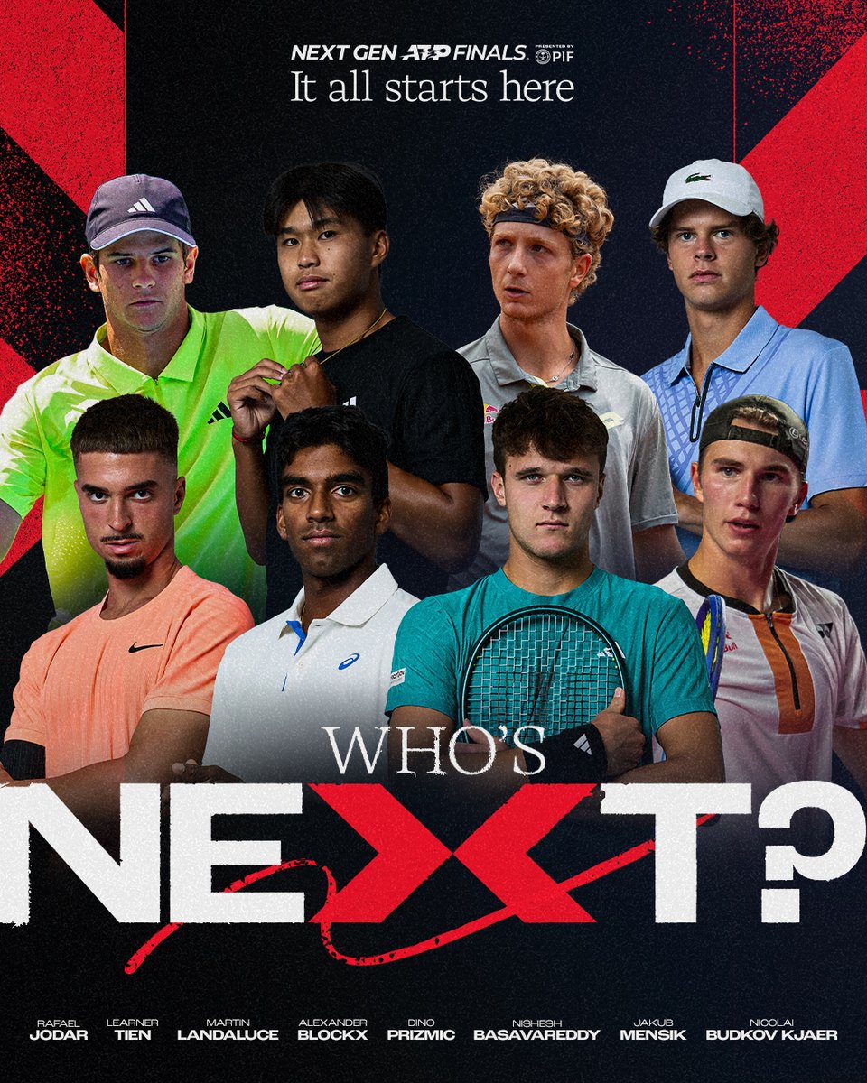 The 2025 field is SET ‼️

#NextGenATPFinals