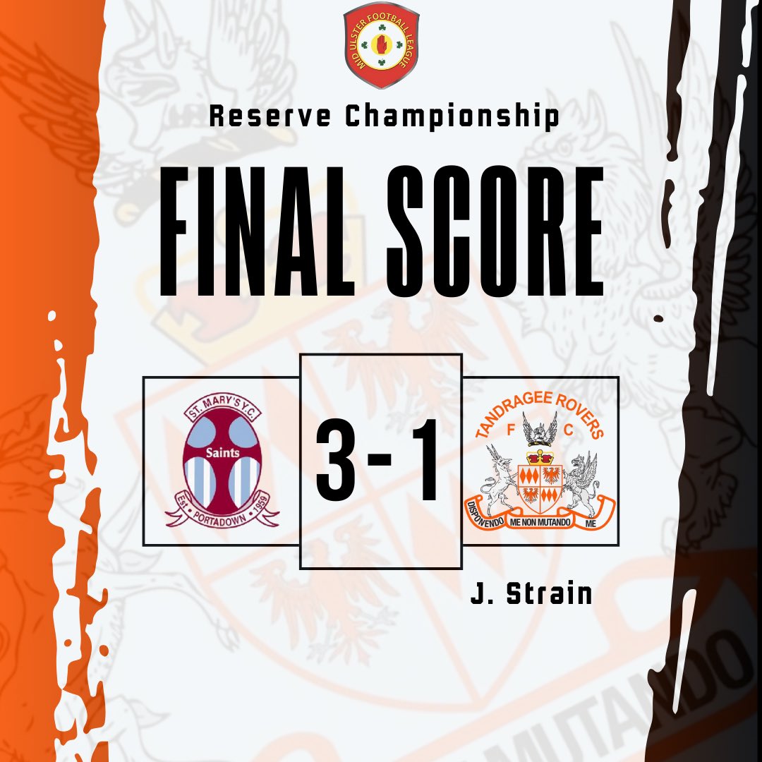 𝐑𝐞𝐬𝐞𝐫𝐯𝐞 𝐫𝐞𝐬𝐮𝐥𝐭 🟠⚫️

Reserves go down 3-1 at peoples park against a good St Marys side.