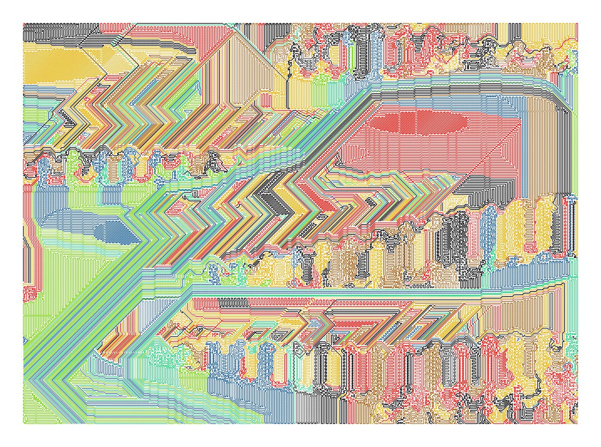 CCDDBB's tweet image. Plottable Mess #230

#javascript #plotterart #plottertwitter #generativeart #genart #digitalart #abstractart #graphicart #nftart