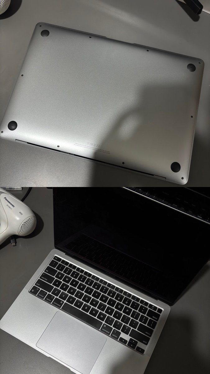j_1ct's tweet image. #WTS Macbook Air 2020 M1 8/128 GB

Fungsi normal, siap pakai
Include office lifetime
CC : 314 (84%)
#macOS : Sequoia 15.3.2
Body mulus 90%

Kelengkapan unit dan charger
Bonus tas

Minus sesuai foto

6.000.000(Nego)

#zonauang️ #zonajajan #MacBookAir #laptop #macband #wfh