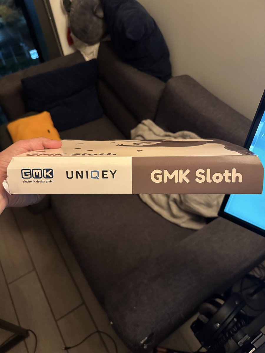 Pybeancoder's tweet photo. GMK SLOTH 🦥 

5 years later, finally https://t.co/IGbag1tOZ4