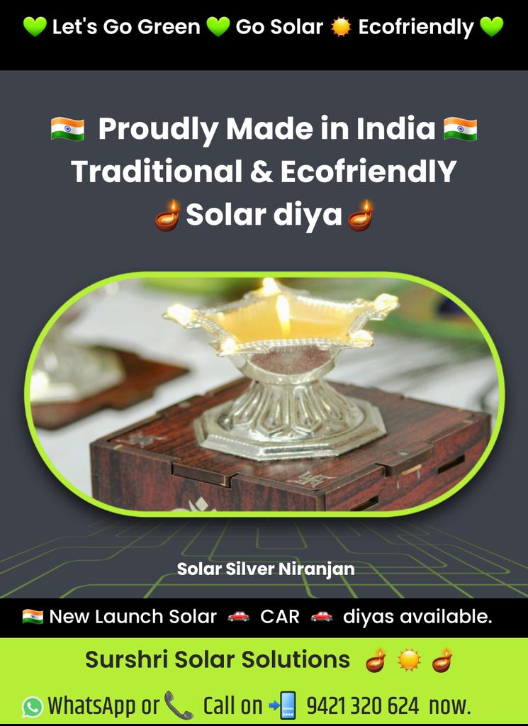 surshrisolar's tweet image. Thank you @tammycolvin79 for the follow🙏

We at #SurshriSolarSolutions are committed towards harnessing free &amp;amp; abundant renewable energy available to us : #SUN 🌞

Ours is an #GreenTech organization with sole aim of marketing these products &amp;amp; in creating awareness for its use 🇮🇳