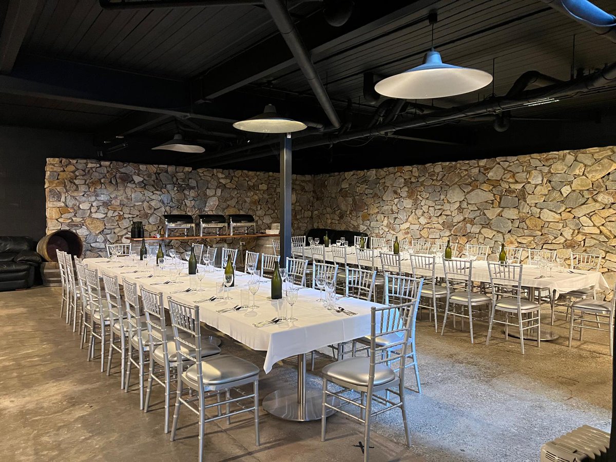 A beautiful barrel-room setting crafted for unforgettable celebrations — with long tables, warm stone walls, and an inviting ambience perfect for #weddings, private dinners, long lunches, and memorable #events at Lake George Winery.

Book your table now.
lakegeorgewinery.com.au/dine/