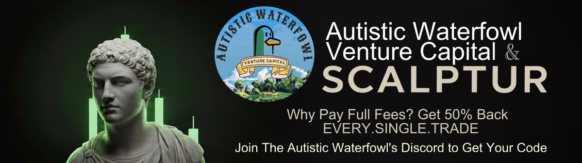 ScalpturDex's tweet photo. Welcome Collective 5: @Quack_Capital 
This one is special. @Quack_Capital has decided to give back 50% of the fees (after cost) back to each trader, on EVERY. SINGEL. TRADE. 
No lock ups, USDC distributed daily
Join their community to get the code to join the Waterfowl Collective https://t.co/ia6gGsxFfu