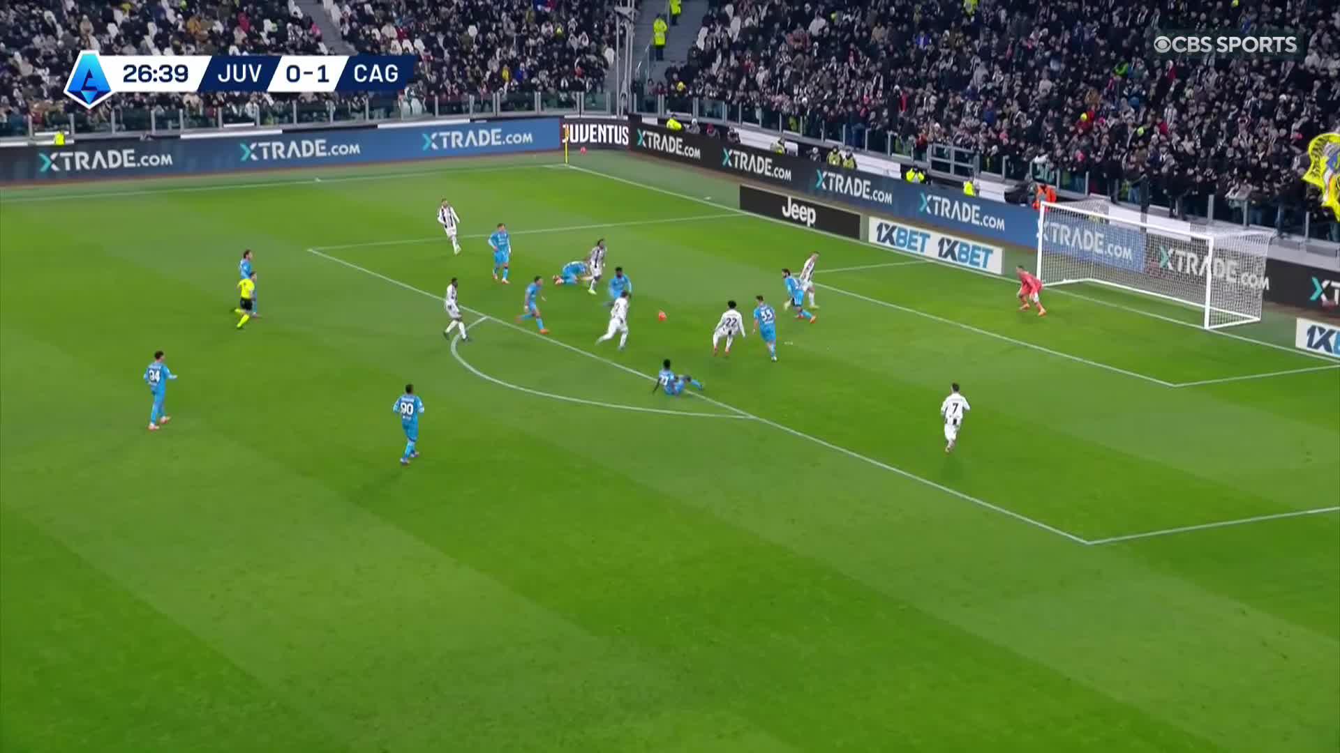 Cagliari take the lead at Juventus through Sebastiano Esposito, but just one minute later, Kenan Yıldız levels it for the home side ⚽️