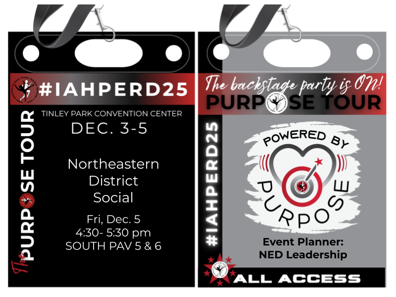 If you're a member of the Northeastern District, be sure to mark your calendar for the NED Social(and add to your "My Schedule in YAPP). 
Always a fun time with great appetizers, a cash bar and lots of raffle prizes!🎟️
#IAHPERD25 #PhysEd #HealthEd