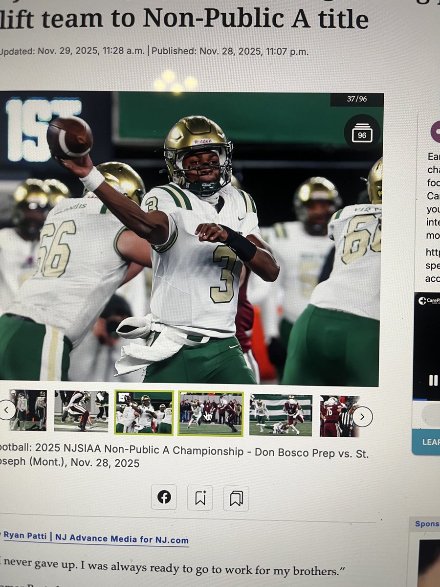 CONGRATS ST JOES. MONTVALE.  CHAMPIONS  OUTSTANDING HEAD. COACH AUGIE HOFFMAN AND STAFF.  TOUGH TALENTED AND FOCUSED TEAM. NJ FOOTBALL. IS THE REAL DEAL