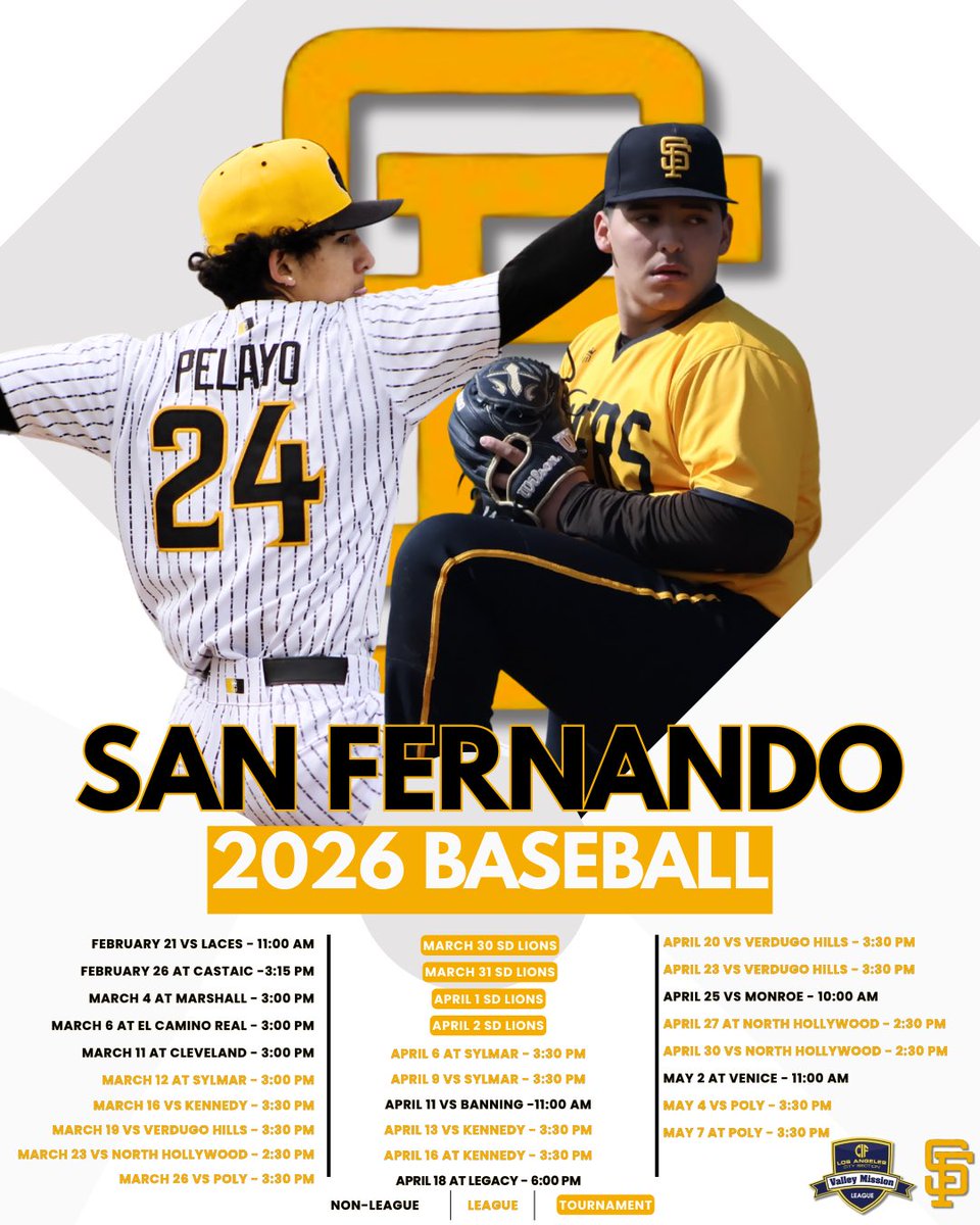 San Fernando Baseball tweet media