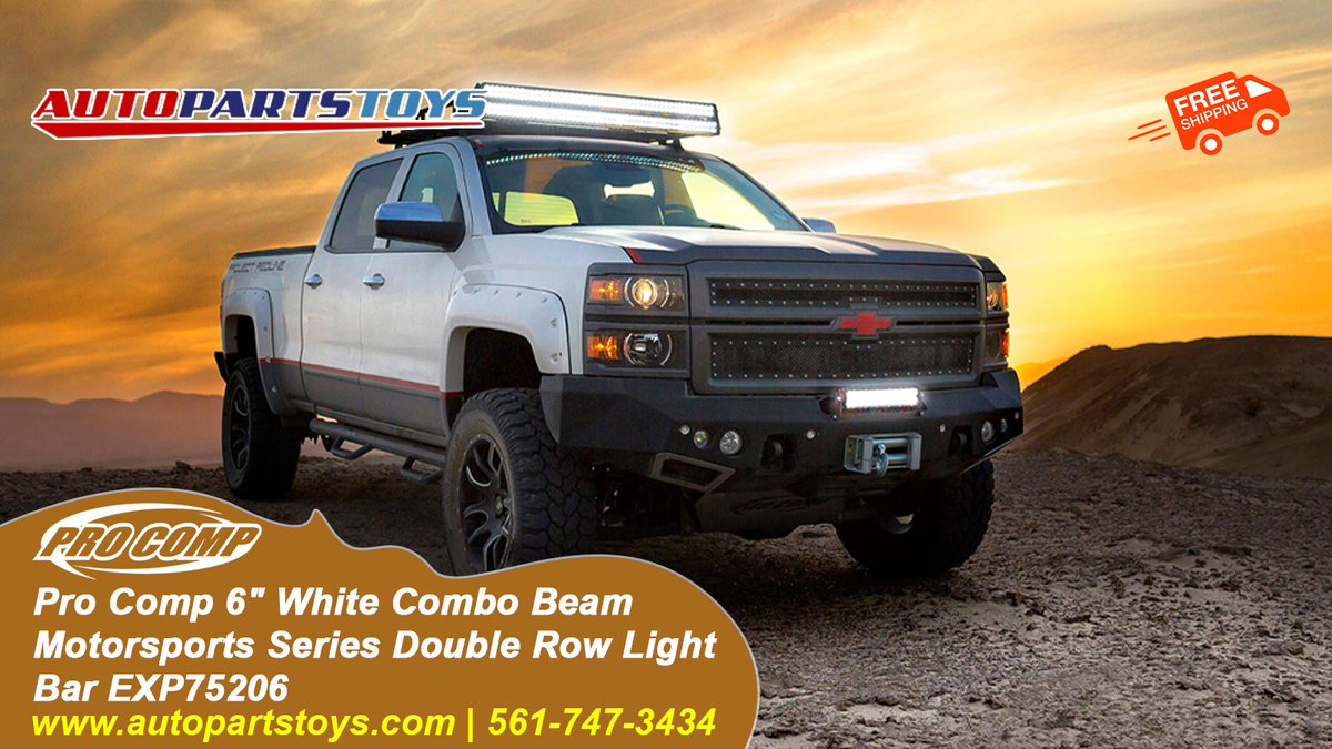 autopartstoys's tweet image. Level up your rig with the Pro Comp 6&quot; White Combo Beam LED Light Bar (EXP75206). Double row power, minimalist design, and built tough for any 9-36V system.

➡️ Ready to dominate the night?

#ProComp #OffRoadLight #TruckLife #Overland #Powersports #MarineLife #UpgradeYourRide