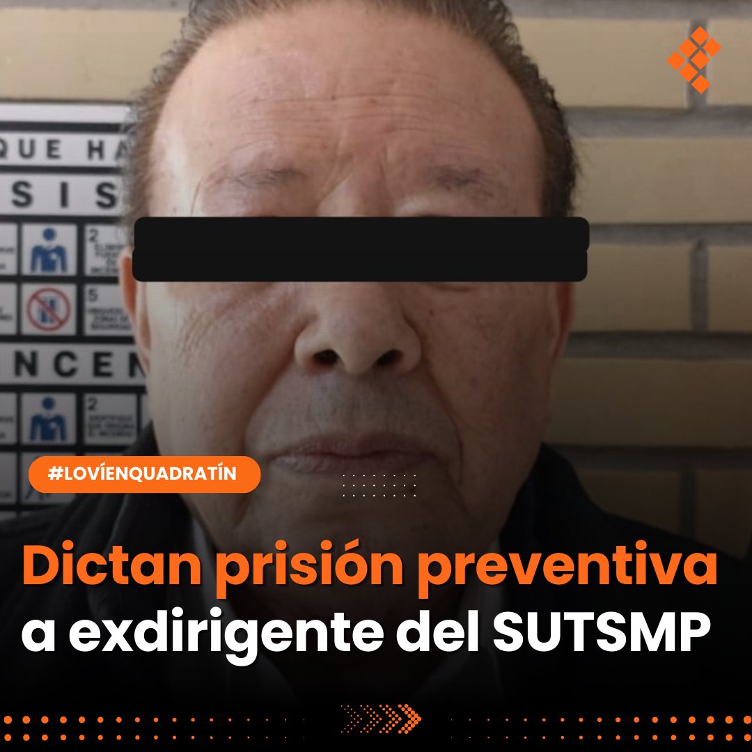Quadratin_Hgo's tweet image. 🔴👉Por el delito de distracción de recursos públicos Percy “N”, exdirigente del SUTSMP se le impuso prisión preventiva justificada y se eliminó la prisión domiciliaria.
acortar.link/eswqvH

#LoVíEnQuadratín #SUTSMP #Pachuca