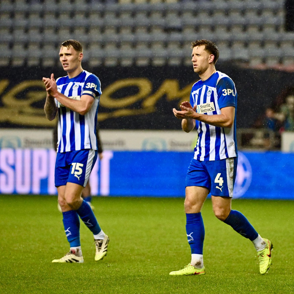 LaticsOfficial's tweet image. 👏 Thank you for your support this afternoon!

We&apos;ll see you back at the Brick Community Stadium next week as we host Burton &amp;amp; Barrow in league and Emirates FA Cup action! 👋

#wafc 🔵⚪️