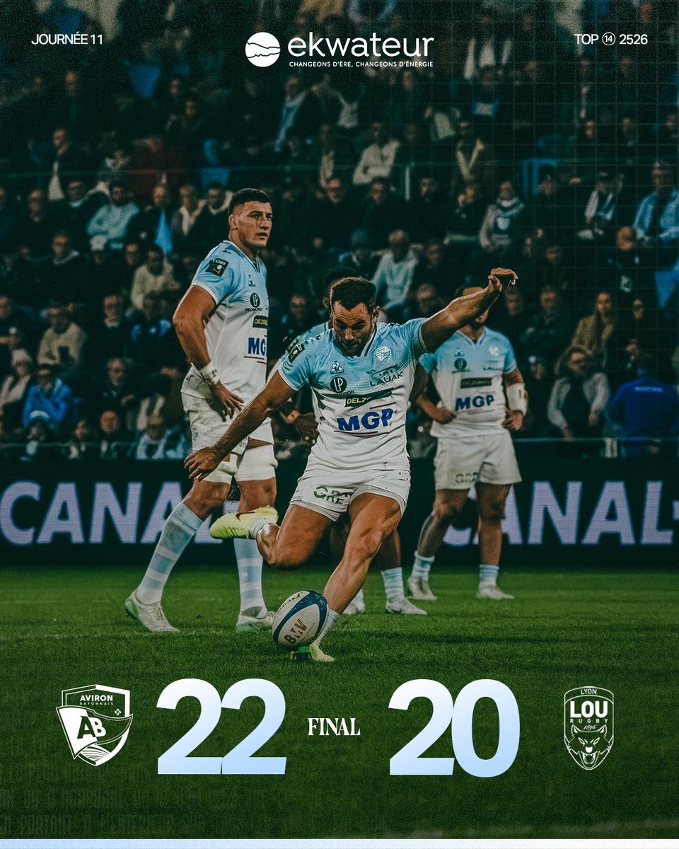 Victoire à Jean-Dauger 
Merci pour votre soutien indéfectible 👏

#top14 #rugby