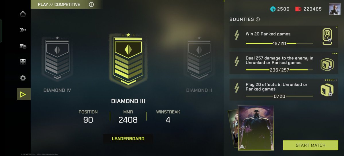 1ronlad's tweet image. As expected,  Cracked diamond in @ParallelTCG. 

What&apos;s the threshold for masters?  Really enjoying the new mmr update my points look so good 😬