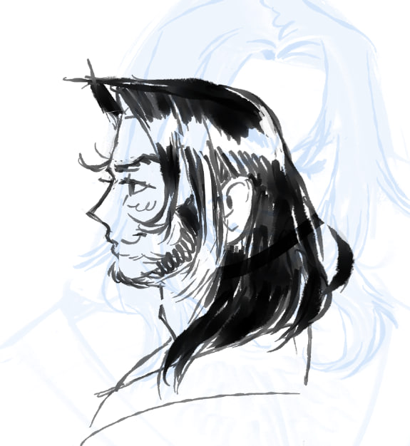 long hair Tanigaki....