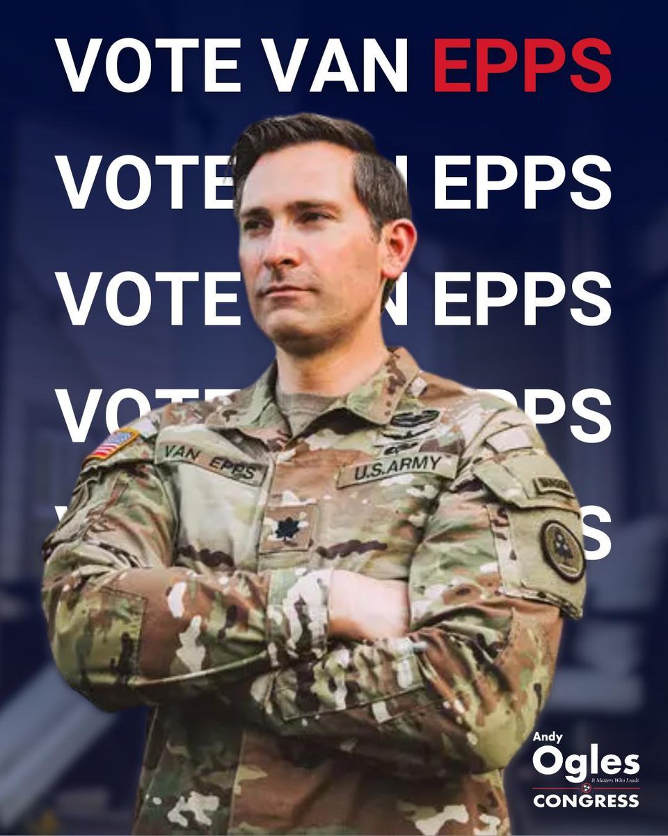 AndyOgles's tweet image. Do your part to stop a communist, vote Matt Van Epps in TN-7.