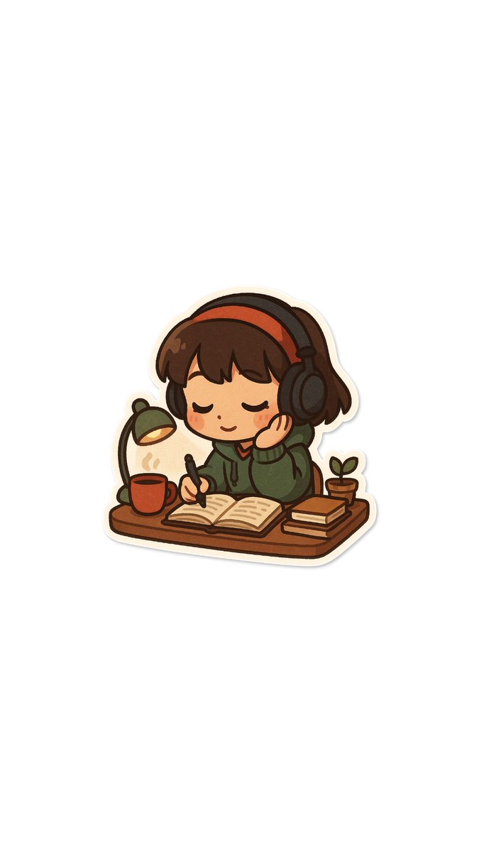 stickeranything's tweet image. Lofi mood activated. Turn your desk vibes into stickers 🎧❤️

#StickerAnything #Chibi #LofiGirl #Aesthetic #Stickers