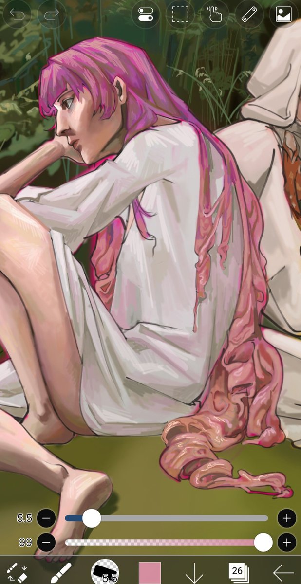 my favorite part about drawing cream starter is probably the meat hair