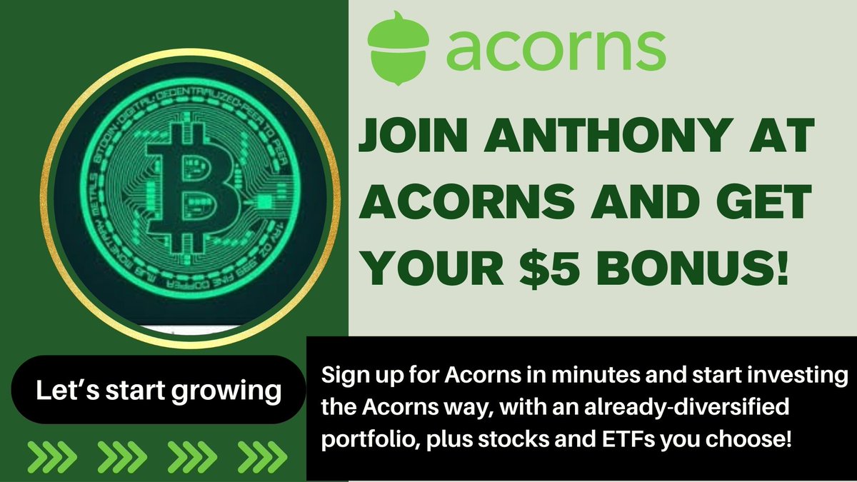 MonicaSam247's tweet image. Hey! Acorns makes it easy to save and invest. Join me and you&apos;ll get a free $5 investment! As a perk of referring you, I can get a reward too. Learn more and see terms here acorns.com/share/?shareab…  
#Sidehustle #SmartMoney #beginner #savings  #Investing #MoneyTips #FinancialOS