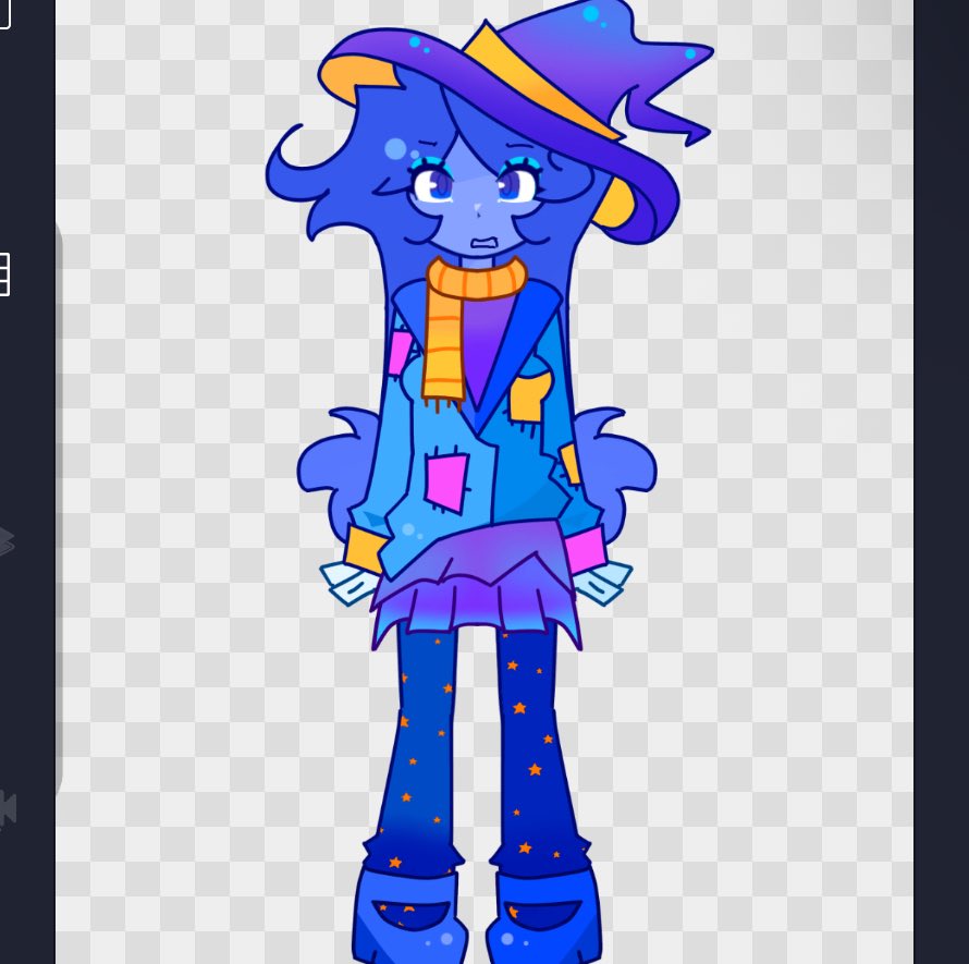 coquettejelly's tweet image. one and then pre tpot one!!!!! she gained a cool hat and lost the loser glasses HA she NEEDED to mog when she destroys the world and stuff #osc #tpot