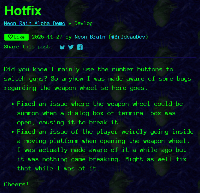 Neon Rain - Demo in bio tweet media