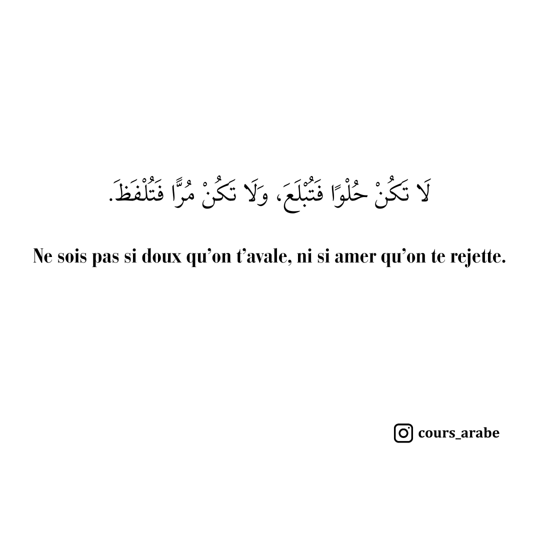 cours_arabe1's tweet photo. Citation de Luqman Al-Hakim https://t.co/8nnuL1I7Z5