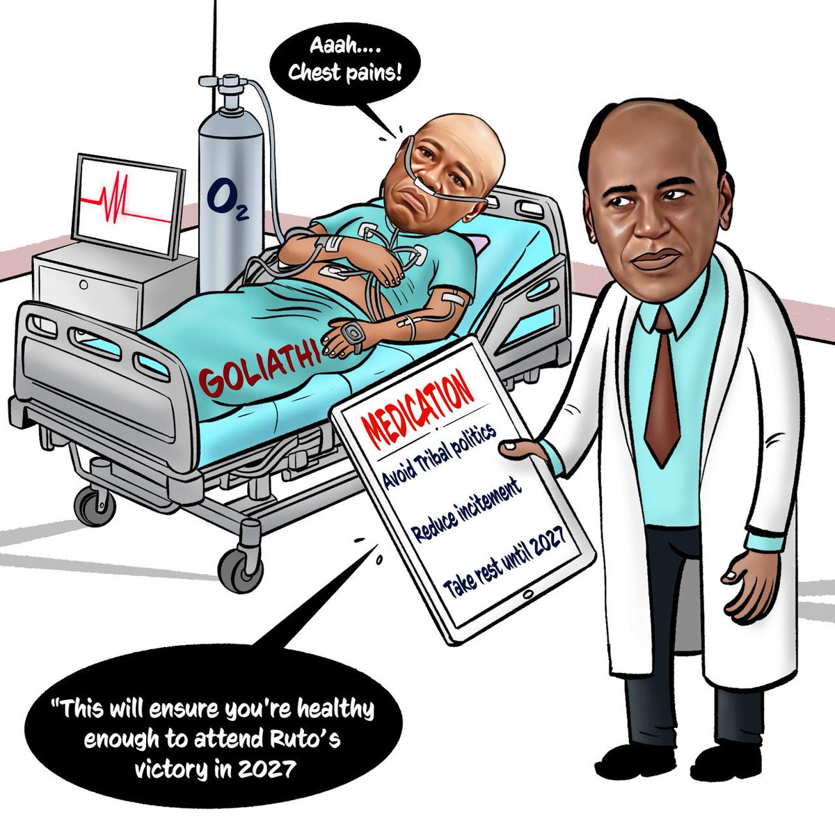 Goliathi Gachagua ako pale Karen Hospital nursing serious chest pains from the Mbeere North career ending defeat. Tumuombee Jameni!

Foden Garissa County Maurice Ogeta Happy Sabbath The Bag Trump Manchester City