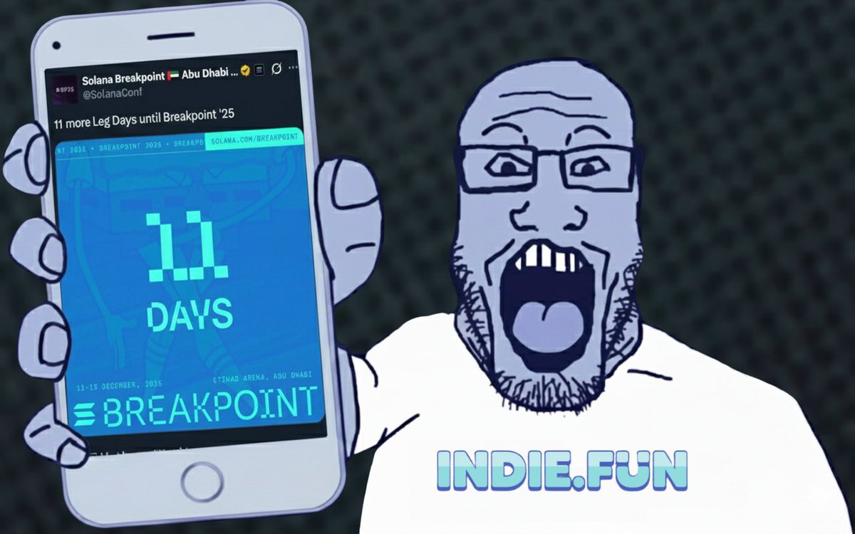 GM Indie Fam

<a href="/solana/">Solana</a> Breakpoint in 11 days

Perfect time to start building for the Hackathon