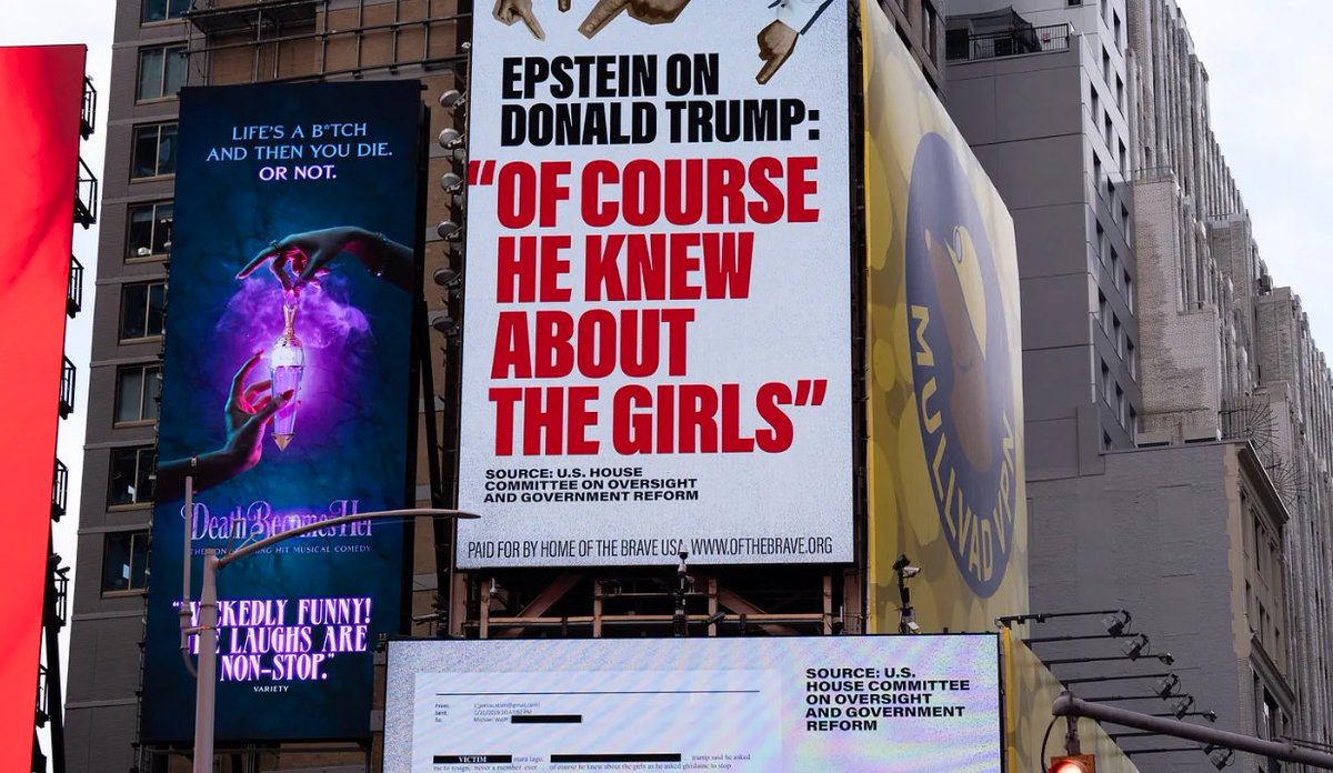 NEW BROADWAY SHOW IN NYC: "OF COURSE HE KNEW ABOUT THE GIRLS" STARRING TRUMP, GHISLAINE MAXWELL, AND THE GHOST OF EPSTEIN. WATCH DONNY DANCE AROUND THE ISSUE, SCREAM HOAX, START A WAR, AND FALL ASLEEP.  ANYONE BUYING A TICKET WILL BE CALLED A TRAITOR AND DEPORTED TO EL SALVADOR.