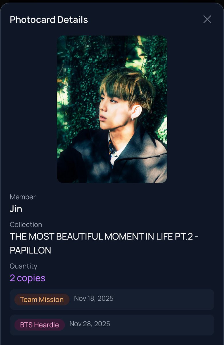 Ailaudy93's tweet image. Who want to trade with me ?? I have HYYHpt2 Jin #BCDtrade #duplicate #trade