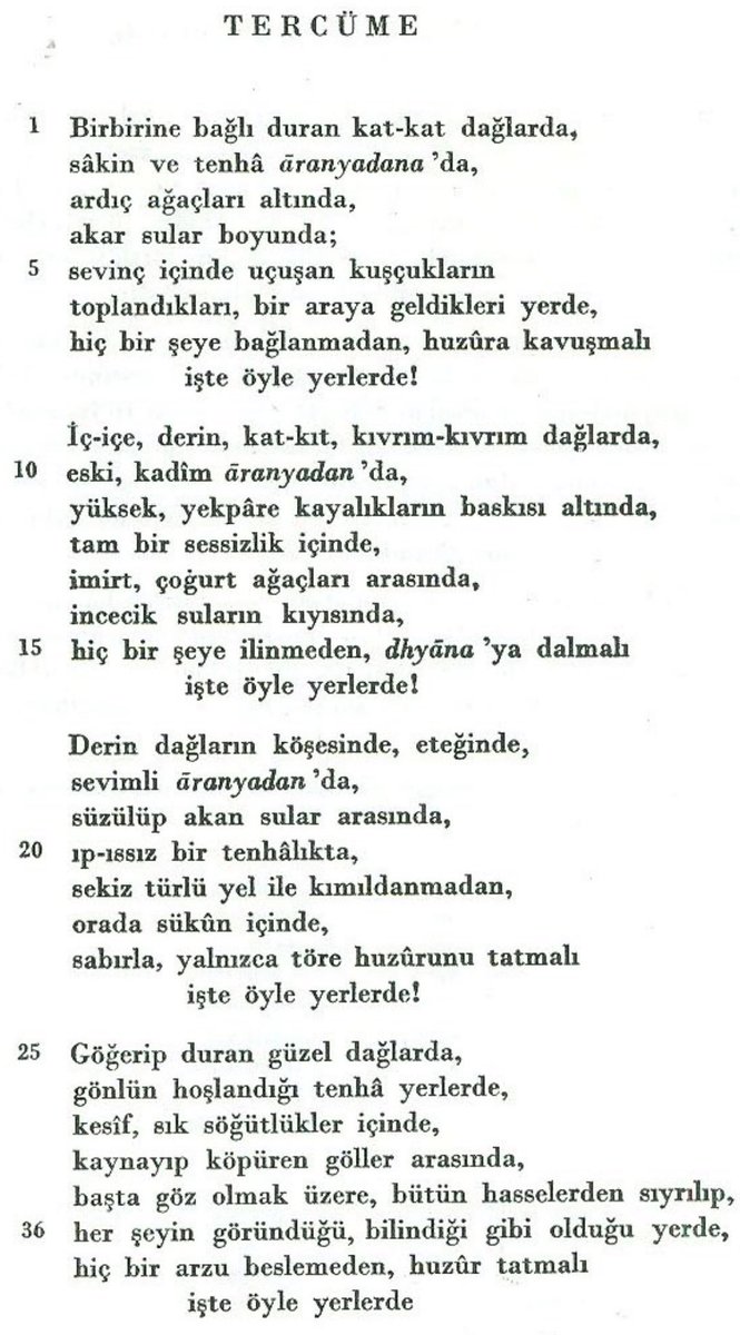 Reşit Rahmeti Arat’tan hepimiz çok şey öğrendik, minnettarız. Eski Türk Şiiri adlı çalışmasındaki “anı teg orunlarta” (öyle yerlerde) redifli şiir: