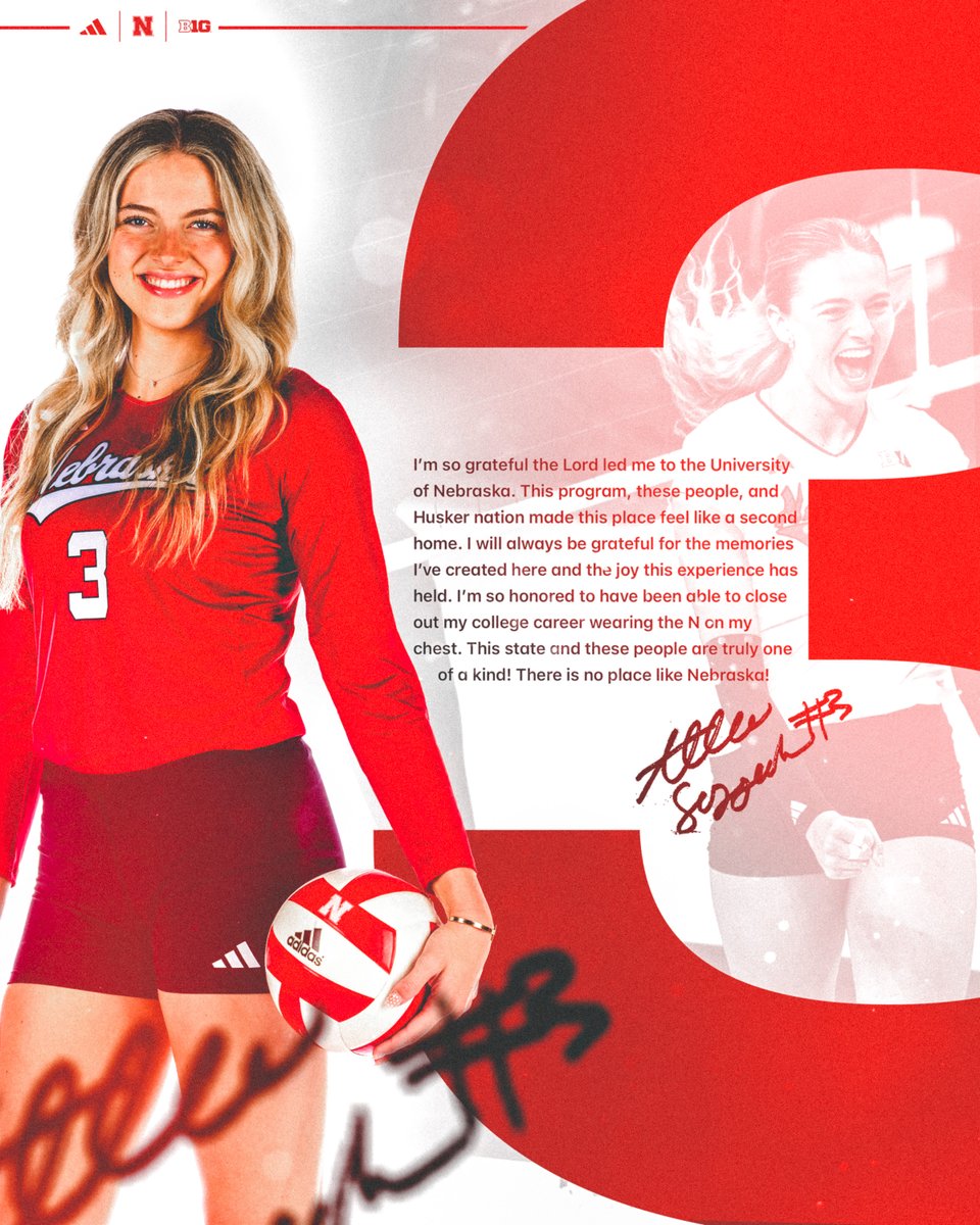 A tenacious player with a big heart. We're grateful <a href="/AllieSczech/">Allie Sczech</a> chose to be a Husker ♥️

A senior from Sugar Land, TX -- Allie Sczech!