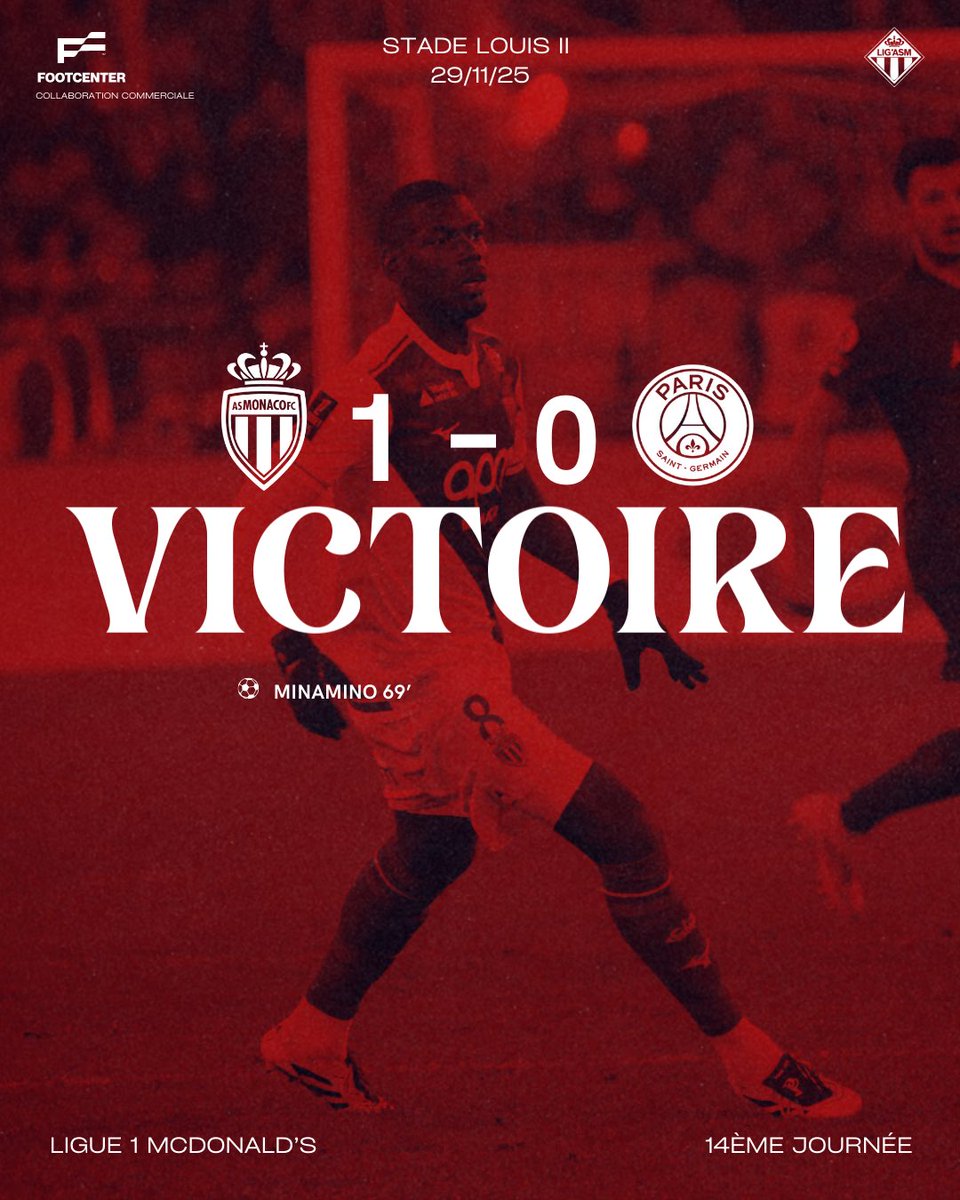 LigASM_'s tweet photo. ✅ 𝙑𝙄𝘾𝙏𝙊𝙄𝙄𝙄𝙄𝙍𝙍𝙀𝙀𝙀𝙀 ! 

Dans un match très abouti et peut-être LE match référence de la saison, l’ASM s’impose face au PSG ! ❤️🤍

Très encourageant pour la suite, bravo messieurs ! 👏

#ASMPSG https://t.co/fcxlQBHJ8m