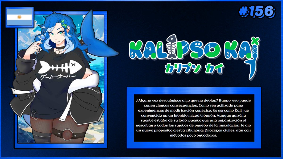RitcherCode's tweet image. Actualización de ficha #156: @KalipsoKai