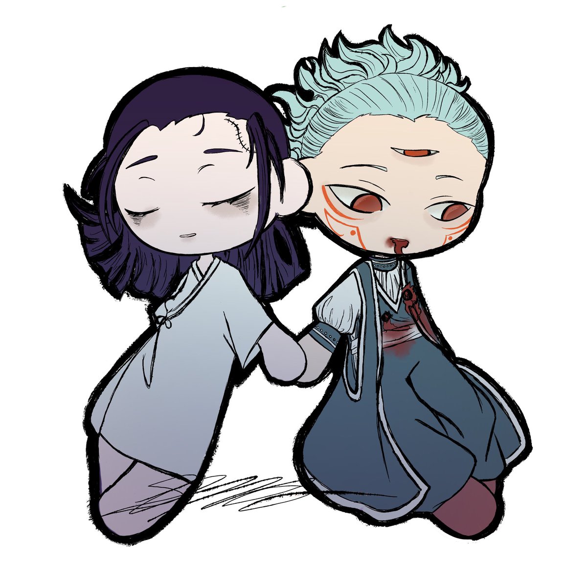 GrimGremlinnnnn's tweet image. Teehee &amp;lt;3 

#jjk #modulo #mojuro #JujutsuKaisenModulo