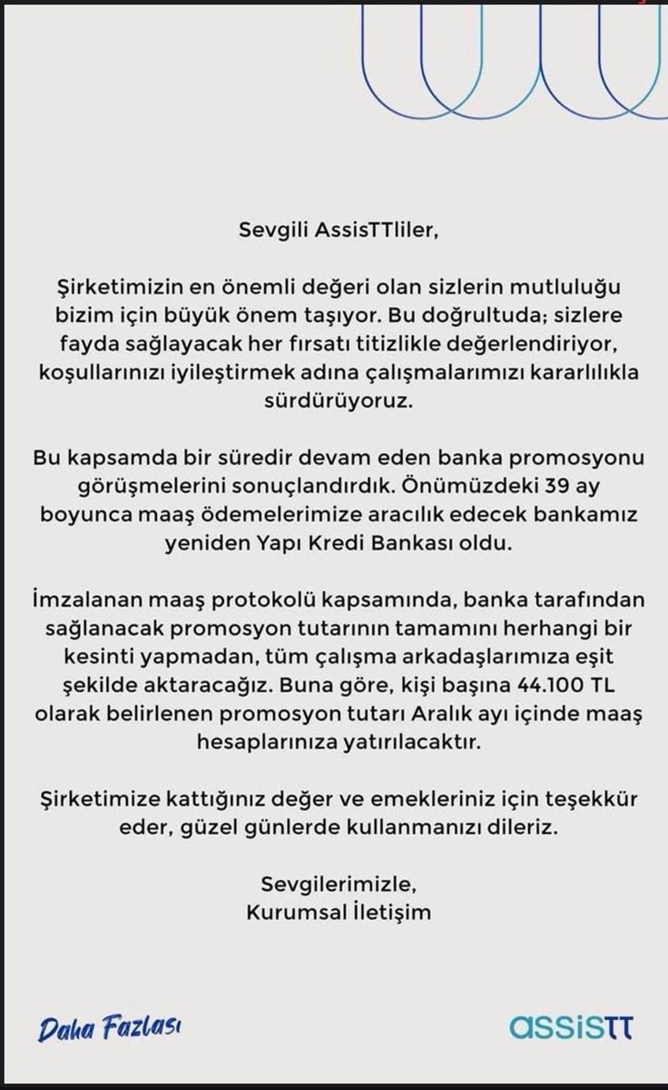 tkubilaycelik's tweet photo. Binlerce Türk Telekom’a bağlı taşeron Assistt çalışanı işçi eşit işe eşit ücret istiyor. Kadrolu işçilere promosyon ücreti 100.000₺, taşeron işçilere ise 44.000₺ veriliyor. 

Direnen işçiler ile birlikteyiz

#AssistHakkınıArıyor https://t.co/vYrgsGg4aq
