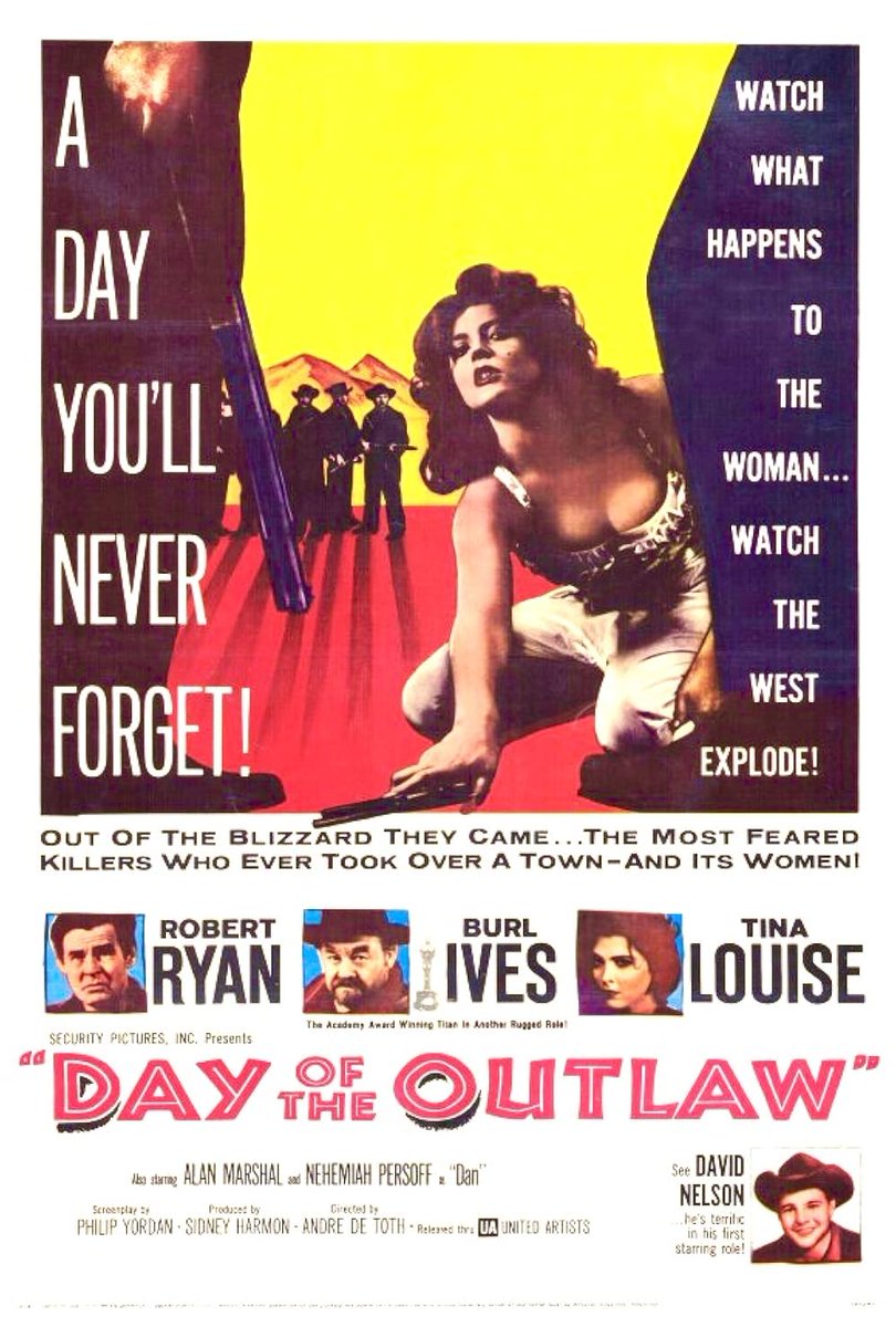 sanmanukimartir's tweet image. #Noirvember #AlOestedelNoir
EL DIA DE LOS FORAJIDOS (1959) de André De Toth. Me sigue pareciendo increíble que no se la coloque al nivel de las más grandes. Hay tantas historias dentro de ella. El odio al diferente, los celos y el deseo prohibido, el amor frustrado. Retribución.