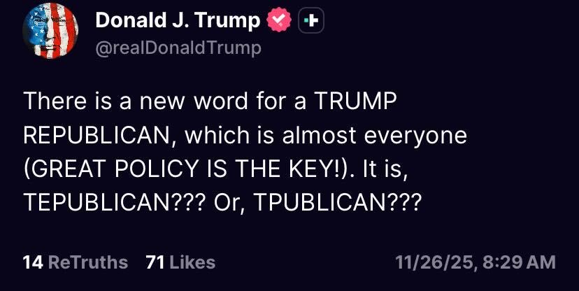 No <a href="/realDonaldTrump/">Donald J. Trump</a> , it's cal4l PEDOblican!