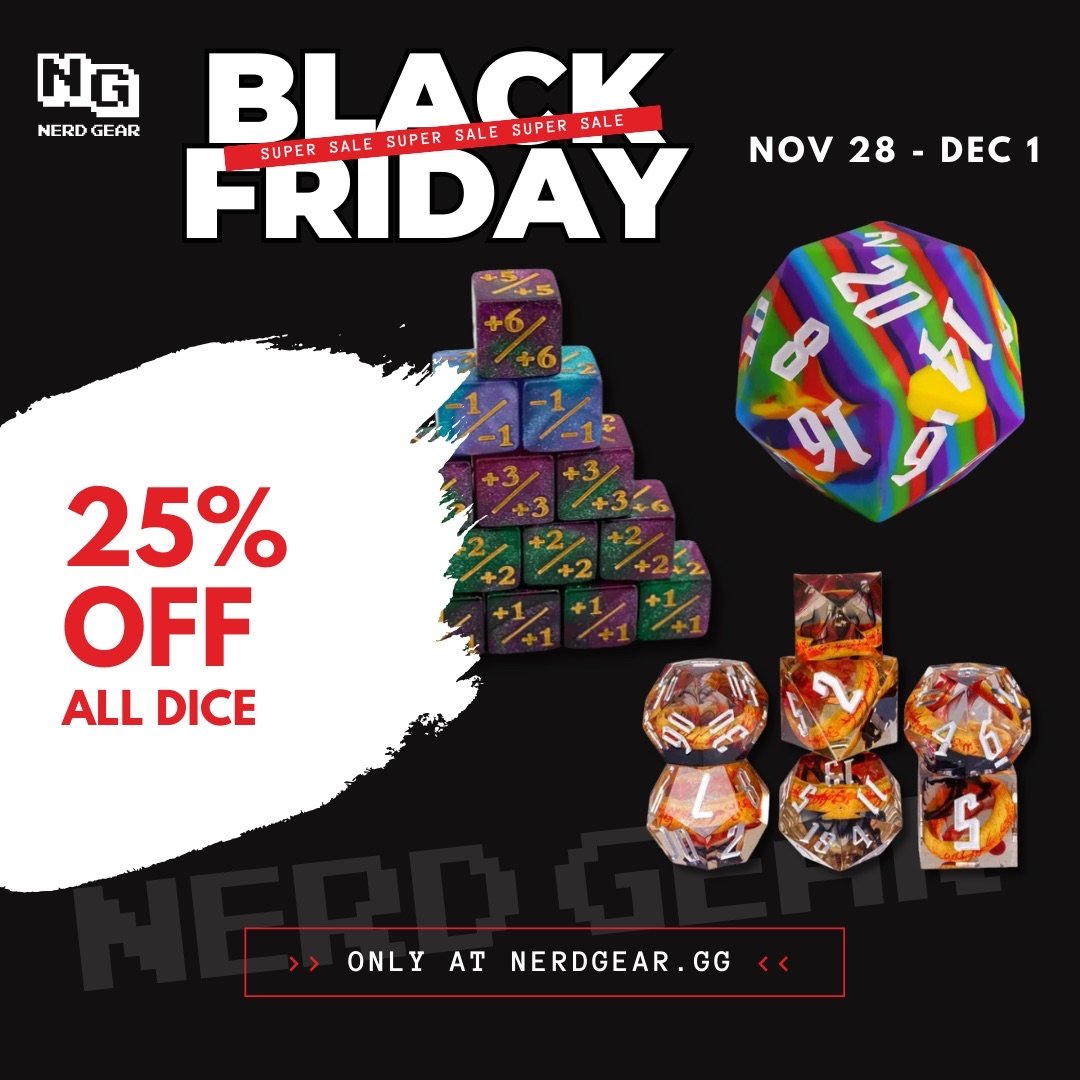 JMarGameDesign's tweet image. These are just a few of my favorite things from @nerdgeargaming, but would you believe me if I told you they had even MORE SALES going onthis weekend?
Use my link to save even more for #TCG or #MTG gift hunting!
nerdgear.gg/jmargamedesign