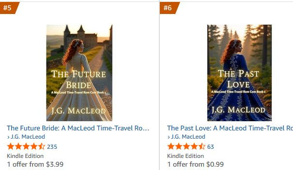 jgmacleodauthor's tweet image. The Future Love AND The Past Love (99c) are Amazon bestsellers, thanks to your purchases and Kindle Unlimited page reads this long weekend.😍🥰🙏
amazon.com/dp/B0917NV3QT?…

For under $5, you can escape to 15th-century Skye and Glasgow &amp;amp; embark on an epic, romantic adventure.