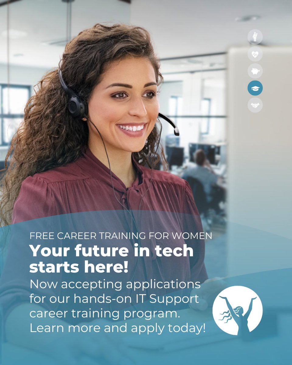 FreshStartWomen's tweet photo. Ready to break into the fast-paced world of tech? Fresh Start’s IT Support Career Program gives you hands-on training, professional development support, and the certifications you need to start a career in Information Technology!

Learn more: https://t.co/B8vfFPIKlZ https://t.co/st8w2aDALI
