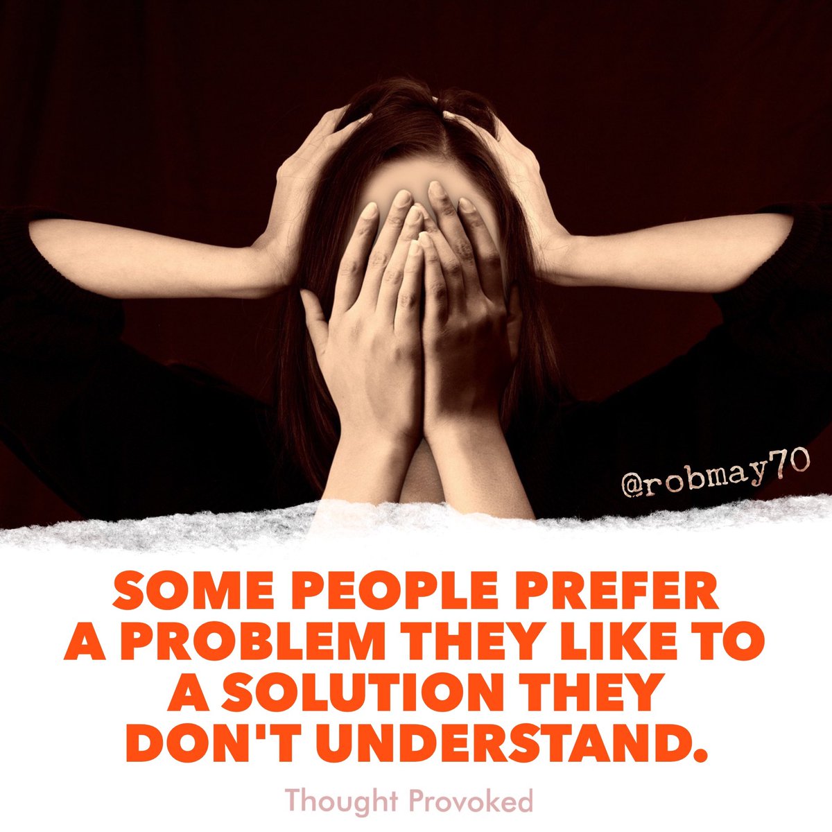 Some people prefer a problem they like to a solution they don't understand.
#quote
#IQRTG