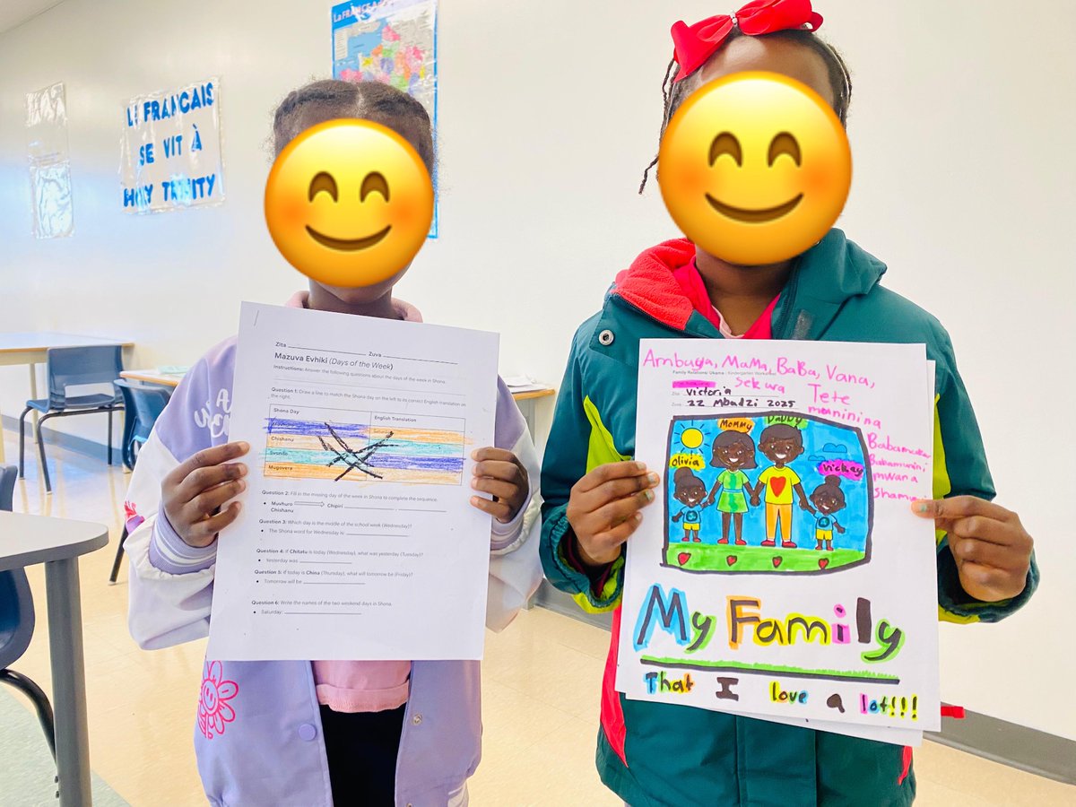 chivere_ruvimbo's tweet photo. Sharing the joy of teaching a multi-level international language class ➕ #DeepLearningInAction! Take a closer look at the worksheet - Shona Language & Art integrated! The enthusiasm and creativity of this class motivates me even more!
#BridgeBuilder
@OCSBContEd @OttCatholicSB https://t.co/TrF0maFPbS