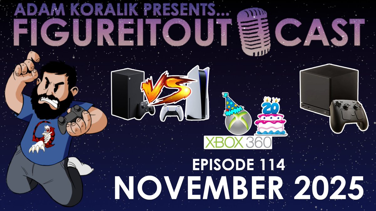 AdamKoralik's tweet image. Hope you've had a great weekend so far. Let me try &amp;amp; make it better, or ruin it. This month's podcast is here!

We'll discuss the current state of #Xbox, #PlayStation , as well as the #steammachine , plus a bonus discussion on the #xbox360 turning 20.

youtu.be/UTXbWtHcTYI